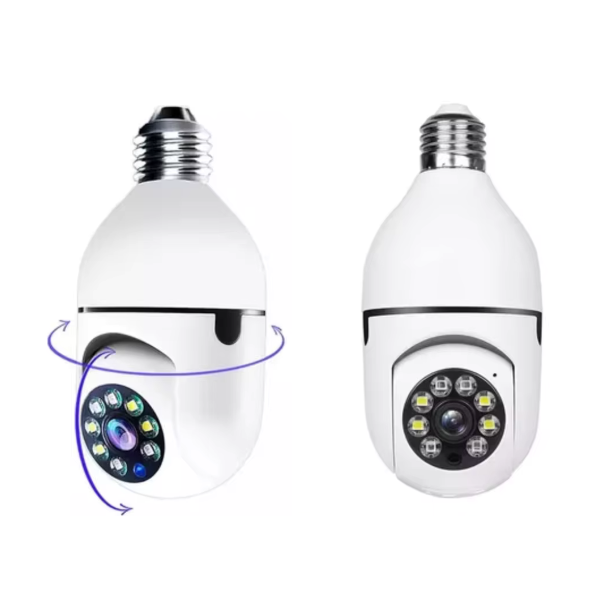 WLAN E27 Überwachungskamera mit 360° PTZ