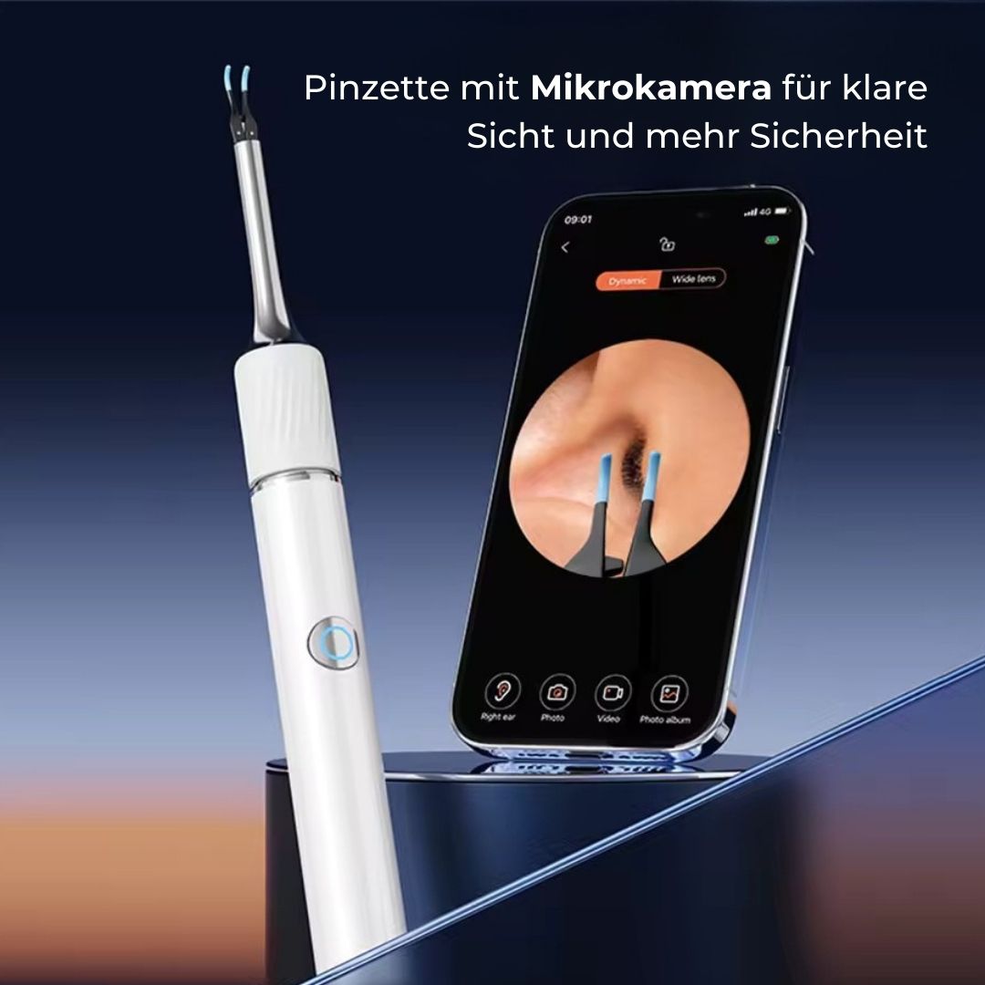 Smarter Ohrreiniger 2-in-1 mit 4K-Kamera – für iOS & Android