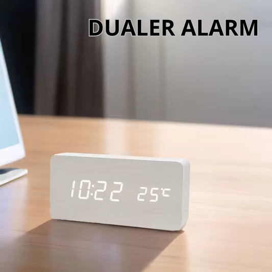 Digitaler Holz Wecker